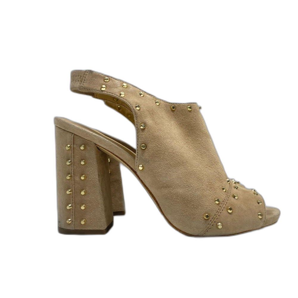 Michael Kors Studded Peep Toe Slingback Heels Women's Size 6M - Picture 3 of 7